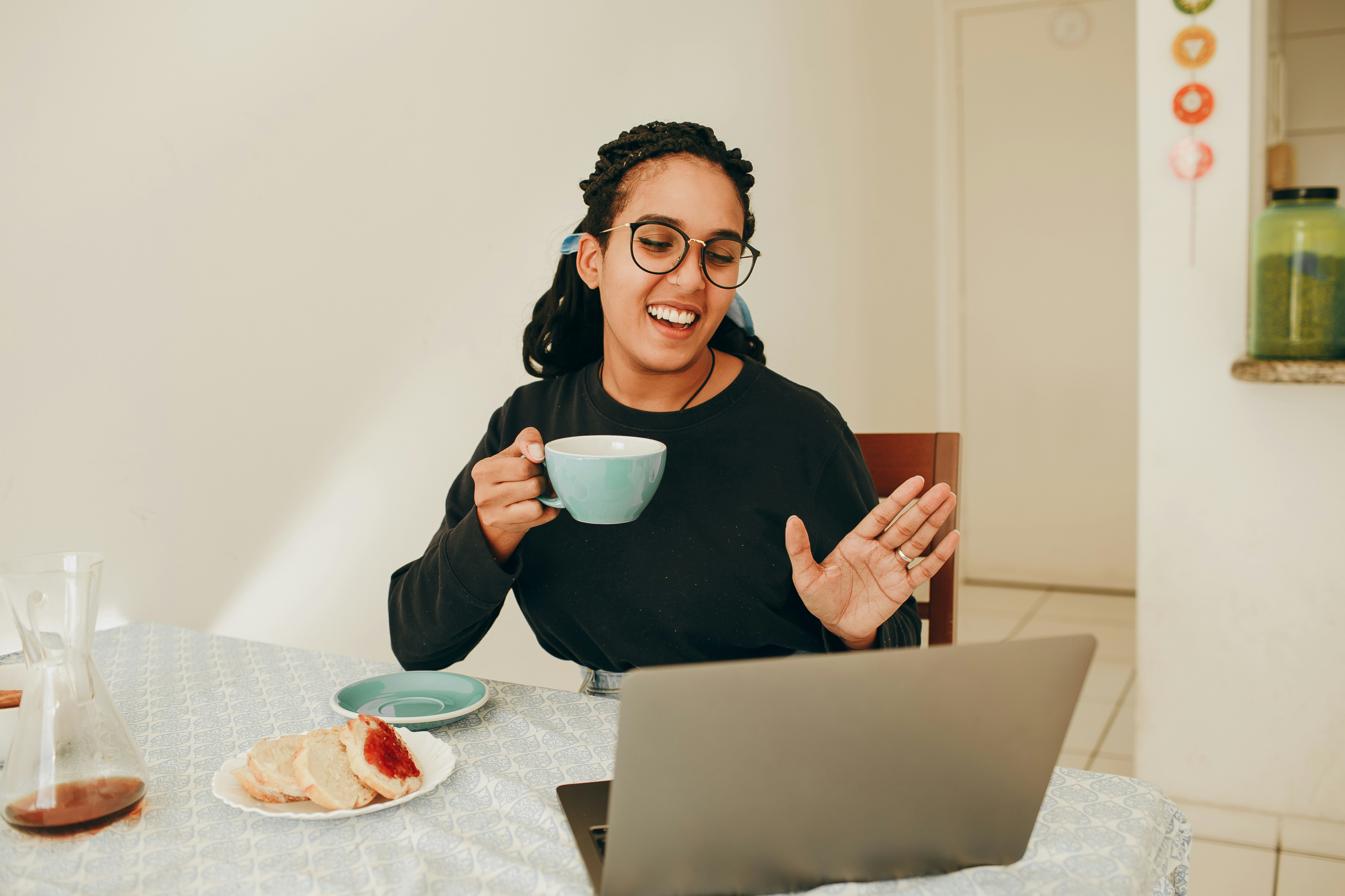 Person with laptop